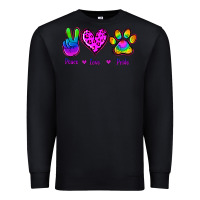Black Peace Love Pride Premium Sweatshirt - Jasminsmagicworld