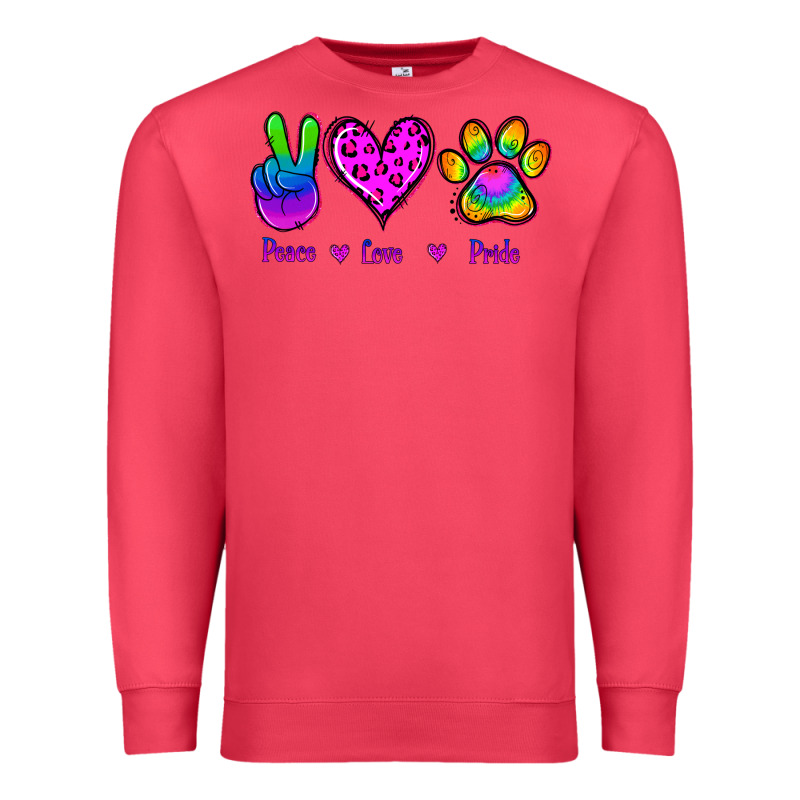 Peace Love Pride Premium Sweatshirt by Jasminsmagicworld | Teevron
