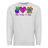 Dove Grey Peace Love Pride Premium Sweatshirt - Jasminsmagicworld