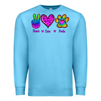 Ocean Blue Peace Love Pride Premium Sweatshirt - Jasminsmagicworld