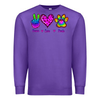 Purple Peace Love Pride Premium Sweatshirt - Jasminsmagicworld