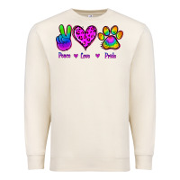 Sandshell Peace Love Pride Premium Sweatshirt - Jasminsmagicworld