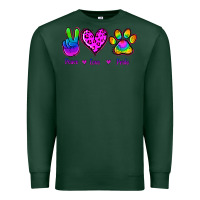 Sports Green Peace Love Pride Premium Sweatshirt - Jasminsmagicworld