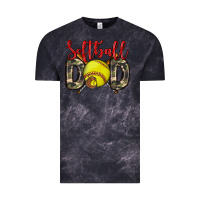 Cloud Black softball dad Vintage Tee - Zillion Design Studio