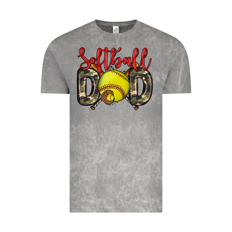 Softball Dad Vintage Tee by Zillion Design Studio | Teevron