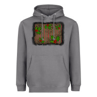 Storm christmas plaid leopard mistletoe background Heavyweight Hoodie - BarkalooDesign