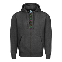 Charcoal Heather Halloween Key Fob Zipper Hoodie - BundleAndBundleShop