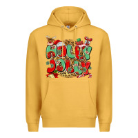 Mustard holly jolly christmas Premium Hoodie - MaliasSmallBusiness