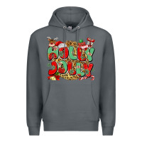 Rock holly jolly christmas Premium Hoodie - MaliasSmallBusiness