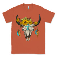 Copper bull skull western Classic Tee - BarkalooDesign