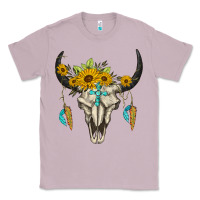Lilac bull skull western Classic Tee - BarkalooDesign