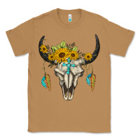 Toasted Coconut bull skull western Classic Tee - BarkalooDesign