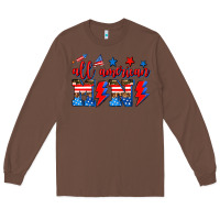 Chestnut all american mimi Long Sleeve Tee - AdoDesignShop