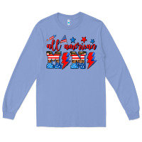 Colony Blue all american mimi Long Sleeve Tee - AdoDesignShop