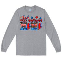 Heather Grey all american mimi Long Sleeve Tee - AdoDesignShop