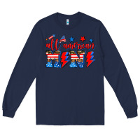 Navy all american mimi Long Sleeve Tee - AdoDesignShop