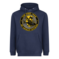 Navy the first team 1st cavalry division Heavyweight Hoodie - Jasminsmagicworld