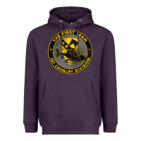 Plum the first team 1st cavalry division Heavyweight Hoodie - Jasminsmagicworld