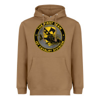 The First Team 1st Cavalry Division Heavyweight Hoodie | Teevron