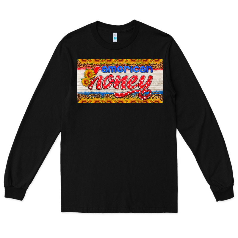 American Honey Sunflower License Plate Long Sleeve Tee by HRA Design Shop | Teevron