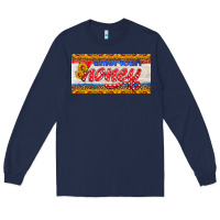 Navy american honey sunflower license plate Long Sleeve Tee - HRA Design Shop