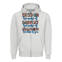 Dove Grey freedom because of bravery because of selflessness because of you Zipper Hoodie - JahusDesignShop
