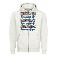 Oatmeal Heather freedom because of bravery because of selflessness because of you Zipper Hoodie - JahusDesignShop