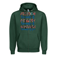 Sports Green freedom because of bravery because of selflessness because of you Zipper Hoodie - JahusDesignShop