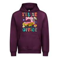 Mauve Wine i'll be in my office Urban Hoodie - Artiststas