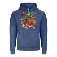 Vintage Denim Merry Christmas black girl sneakers Vintage Hoodie - RanaPortraitStore