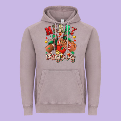 Vintage Hoodie Merry Christmas black girl sneakers