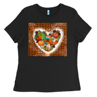 Black western fall heart Ladies Tee - AdoDesignShop