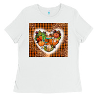 White western fall heart Ladies Tee - AdoDesignShop
