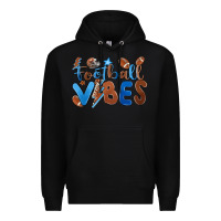 Black football vibes Premium Hoodie - MaliasSmallBusiness
