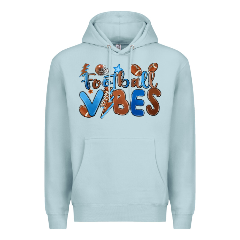Football Vibes Premium Hoodie by MaliasSmallBusiness | Teevron