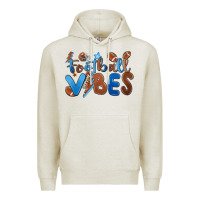 Oatmeal Heather football vibes Premium Hoodie - MaliasSmallBusiness