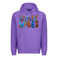 Purple football vibes Premium Hoodie - MaliasSmallBusiness