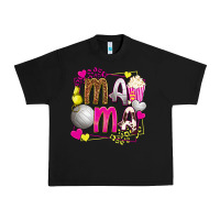 Black mama volleyball with popcorn Urban Heavy Tee - texasbilliewilder