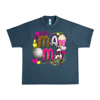 Midnight Navy mama volleyball with popcorn Urban Heavy Tee - texasbilliewilder