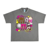 Tornado mama volleyball with popcorn Urban Heavy Tee - texasbilliewilder