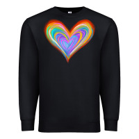 Black Watercolor Pride Heart Premium Sweatshirt - Jasminsmagicworld