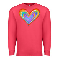 Cardinal Watercolor Pride Heart Premium Sweatshirt - Jasminsmagicworld