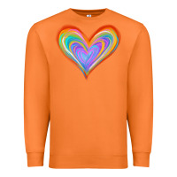 Carrot Watercolor Pride Heart Premium Sweatshirt - Jasminsmagicworld