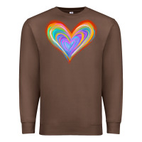 Chestnut Watercolor Pride Heart Premium Sweatshirt - Jasminsmagicworld