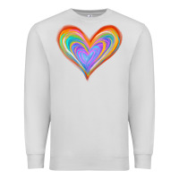 Dove Grey Watercolor Pride Heart Premium Sweatshirt - Jasminsmagicworld