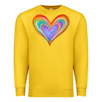 Lemon Watercolor Pride Heart Premium Sweatshirt - Jasminsmagicworld