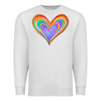 Oatmeal Heather Watercolor Pride Heart Premium Sweatshirt - Jasminsmagicworld