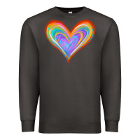 Smoke Watercolor Pride Heart Premium Sweatshirt - Jasminsmagicworld