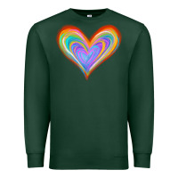 Sports Green Watercolor Pride Heart Premium Sweatshirt - Jasminsmagicworld