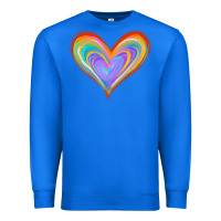 True Royal Watercolor Pride Heart Premium Sweatshirt - Jasminsmagicworld